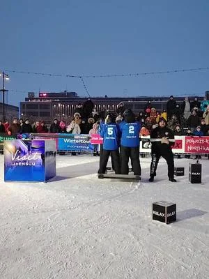 STRONGMAN CHAMPIONS LEAGUE ICEMAN 2026! 🥶 Conans -wheel, half of the top strongman couldn’t even lift it off the floor 💪🏻 Super heavy and I placed third on the event ✌🏻 #strongman #lifting #strenght